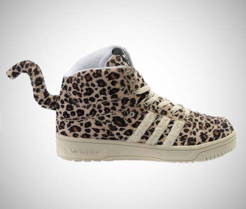 Chaussure femme Adidas Jeremy Scott Leopard